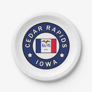 Cedar Rapids Iowa Paper Plates