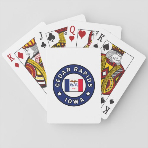 Cedar Rapids Iowa Poker Cards