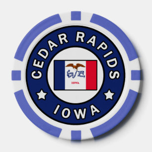 Cedar Rapids Iowa Poker Chips