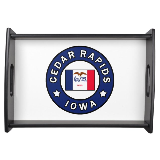 Cedar Rapids Iowa Serving Tray (Front)