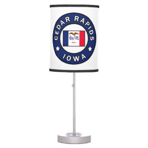 Cedar Rapids Iowa Table Lamp