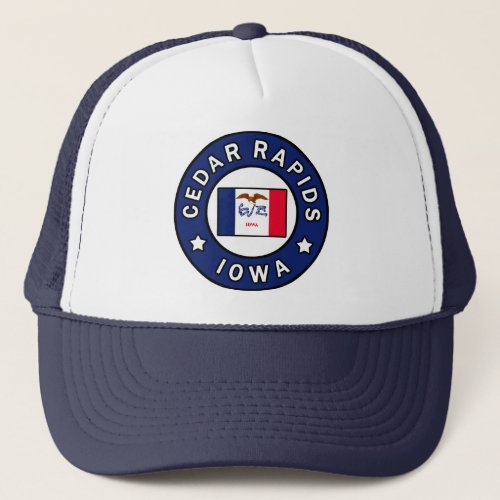 Cedar Rapids Iowa Trucker Hat