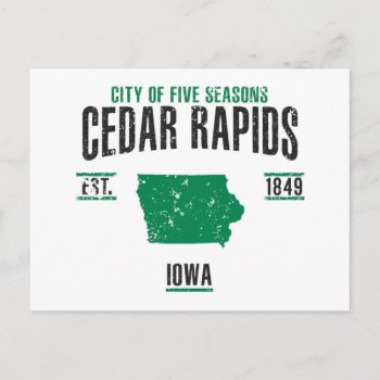 Cedar Rapids Postcard by KDRTRAVEL at Zazzle