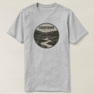 Cedar River National Grassland Stream T-Shirt