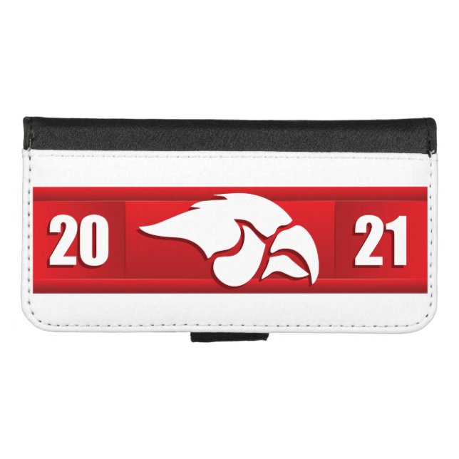 Cedar Springs Red Hawks #2 iPhone Wallet Case (Front (Horizontal))