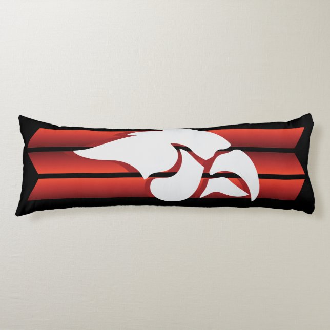 Cedar Springs Red Hawks #6 Body Pillow (Front)