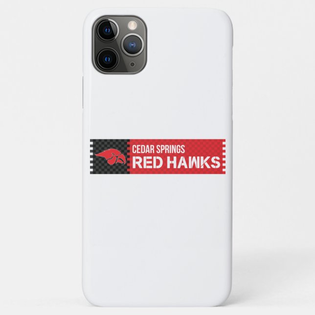 Cedar Springs Red Hawks Case-Mate iPhone Case (Back)