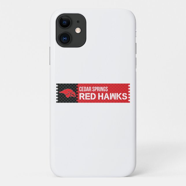 Cedar Springs Red Hawks Case-Mate iPhone Case (Back)