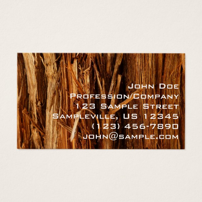 Cedar Textured Wooden Bark Look (Front)