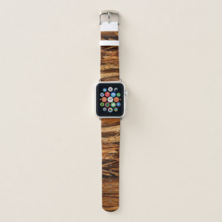 Cedar Textured Wooden Bark Look Apple Watch Band