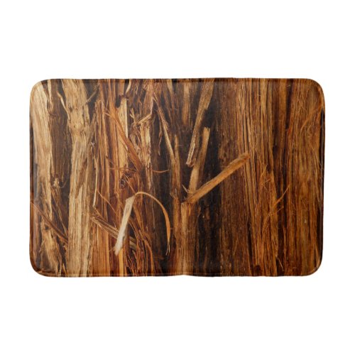 Cedar Textured Wooden Bark Look Bath Mat