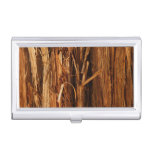 Cedar Textured Wooden Bark Look Business Card Case