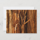 Cedar Textured Wooden Bark Look Card