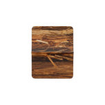 Cedar Textured Wooden Bark Look Card Holder