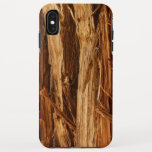 Cedar Textured Wooden Bark Look iPhone XS Max Case