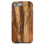 Cedar Textured Wooden Bark Look Tough iPhone 6 Case