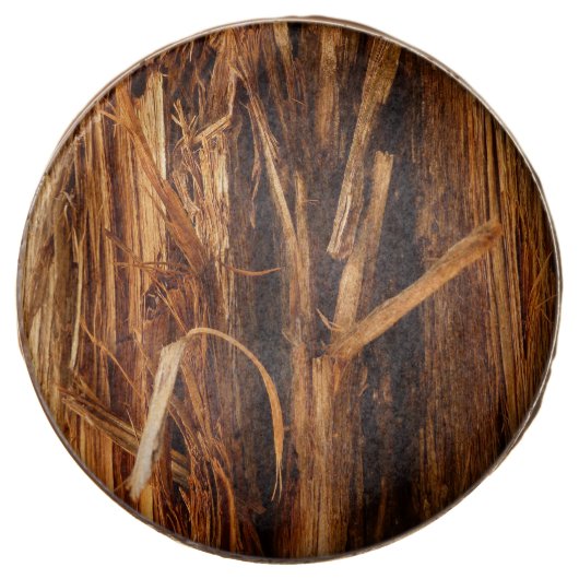 Cedar Textured Wooden Bark Look Chocolate Covered Oreo (Front)