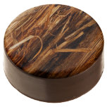 Cedar Textured Wooden Bark Look Chocolate Covered Oreo