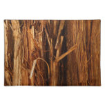 Cedar Textured Wooden Bark Look Cloth Placemat