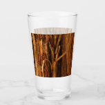 Cedar Textured Wooden Bark Look Glass