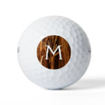 Cedar Textured Wooden Bark Look Golf Balls