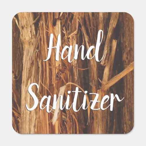 Cedar Textured Wooden Bark Look Hand Sanitizer Packet