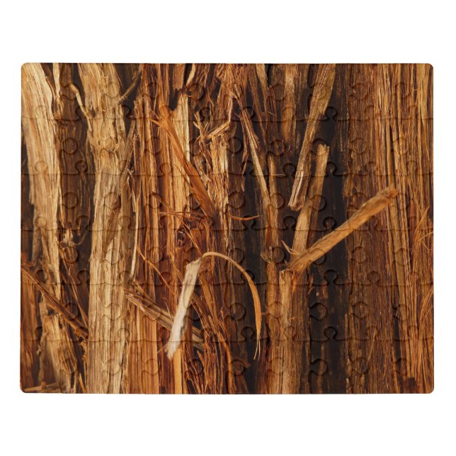 Cedar Textured Wooden Bark Look Jigsaw Puzzle (Puzzle Horizontal)