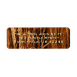 Cedar Textured Wooden Bark Look Label