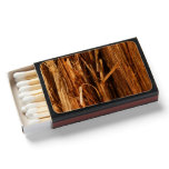 Cedar Textured Wooden Bark Look Matchboxes