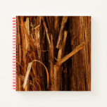 Cedar Textured Wooden Bark Look Notebook