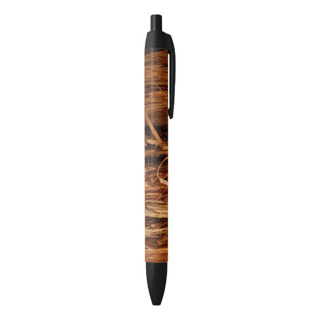 Cedar Textured Wooden Bark Look Pen (Bottom (Vertical))