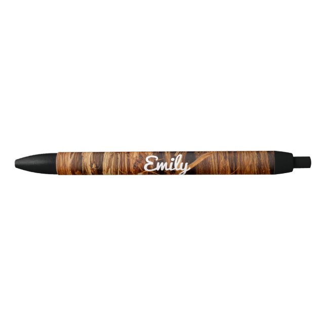 Cedar Textured Wooden Bark Look Pen (Front)