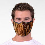 Cedar Textured Wooden Bark Look Premium Face Mask
