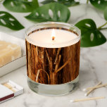 Cedar Textured Wooden Bark Look Scented Candle