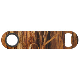 Cedar Textured Wooden Bark Look Speed Bottle Opener