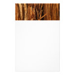 Cedar Textured Wooden Bark Look Stationery