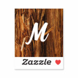 Cedar Textured Wooden Bark Look Sticker