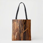 Cedar Textured Wooden Bark Look Tote Bag