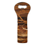 Cedar Textured Wooden Bark Look Wine Bag