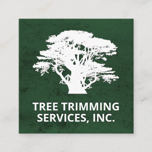 Cedar Tree  Landscaping  Gardener  Tree Trimmer Square Business Card