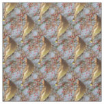 Cedar Waxwing Bird Nature Pattern Fabric