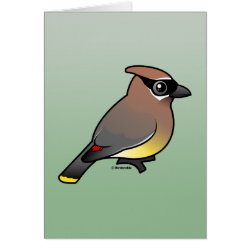 Cedar Waxwing Greeting Card