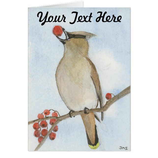 Cedar Waxwing Cards (Front)