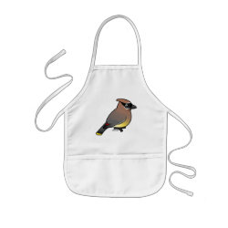 Cedar Waxwing Kid's Apron