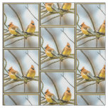 Cedar Waxwing - Original Photograph Fabric