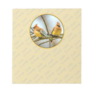Cedar Waxwing - Original Photograph Notepad
