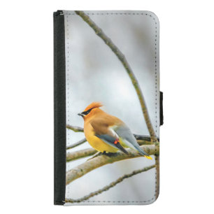 Cedar Waxwing - Original Photograph Samsung Galaxy S5 Wallet Case