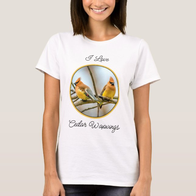 Cedar Waxwing - Original Photograph T-Shirt (Front)