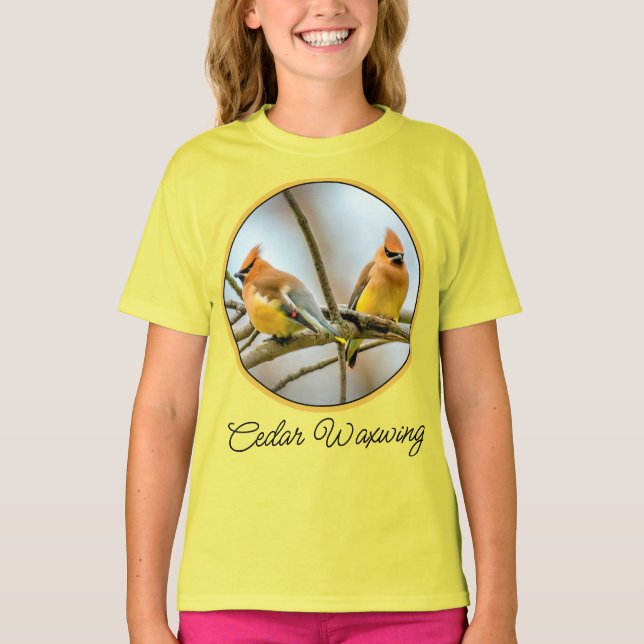 Cedar Waxwing - Original Photograph T-Shirt (Front)