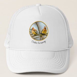 Cedar Waxwing - Original Photograph Trucker Hat